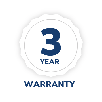 3-Year Warranty