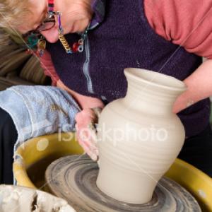 hobby potter, production pottery